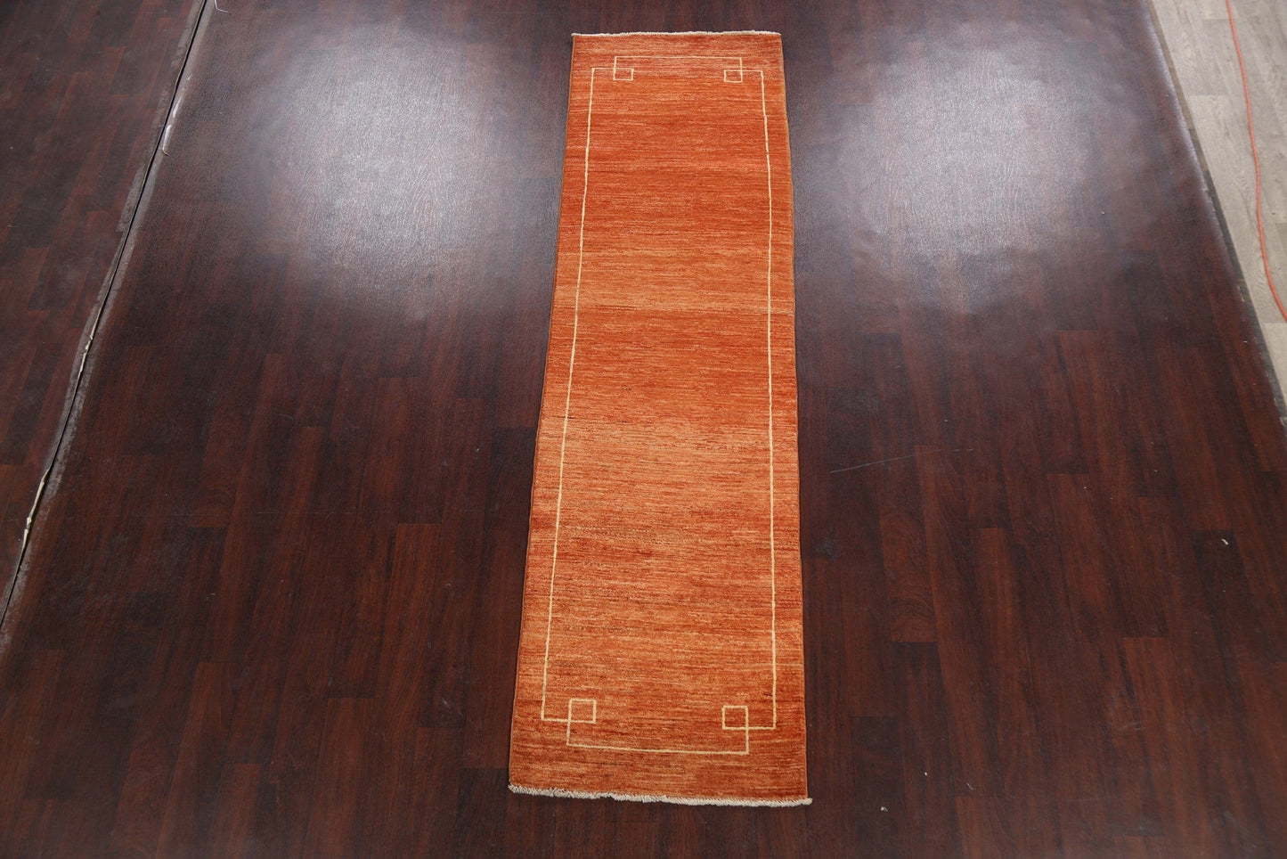 Bordered Gabbeh Kashkoli Oriental Runner Rug 3x9