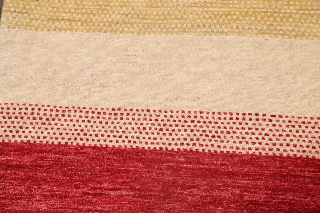 Striped Gabbeh Kashkoli Oriental Runner Rug 3x10