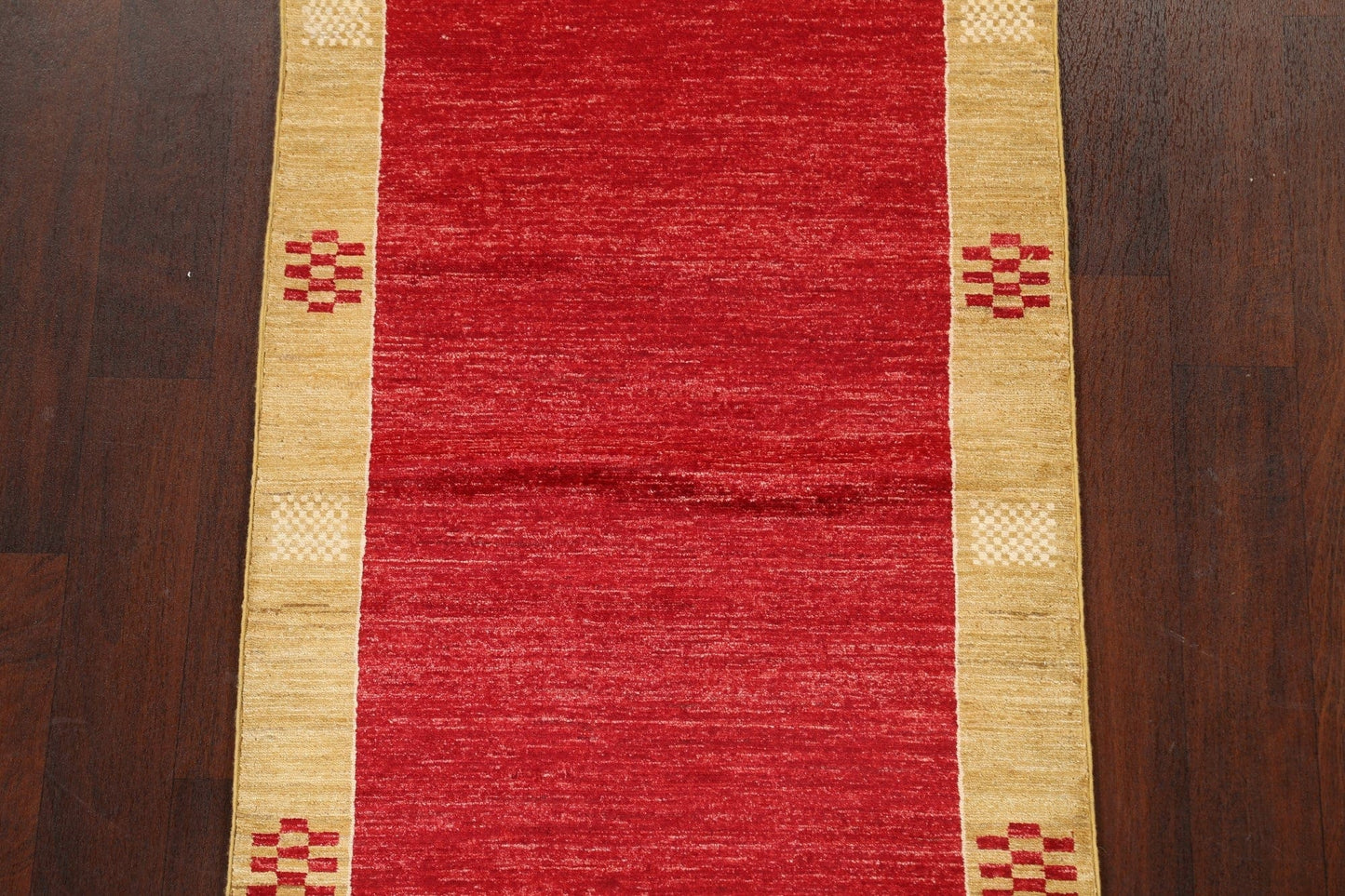 Contemporary Gabbeh Kashkoli Oriental Runner Rug 3x9