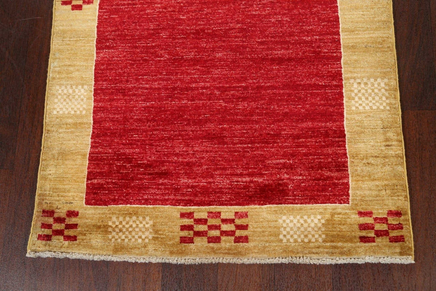 Contemporary Gabbeh Kashkoli Oriental Runner Rug 3x9