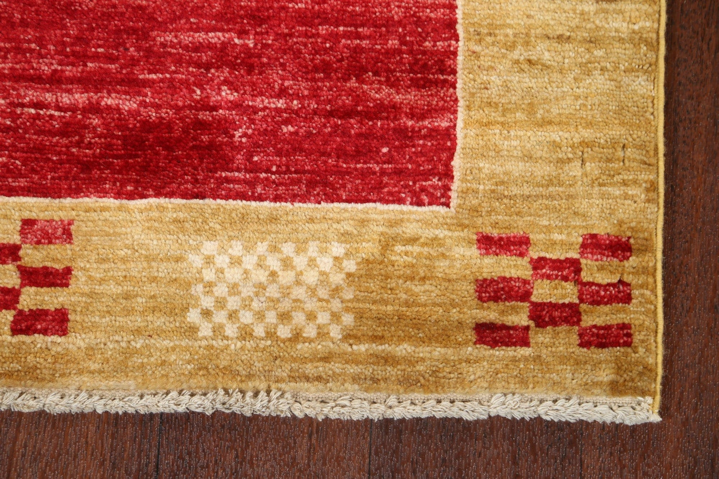 Contemporary Gabbeh Kashkoli Oriental Runner Rug 3x9