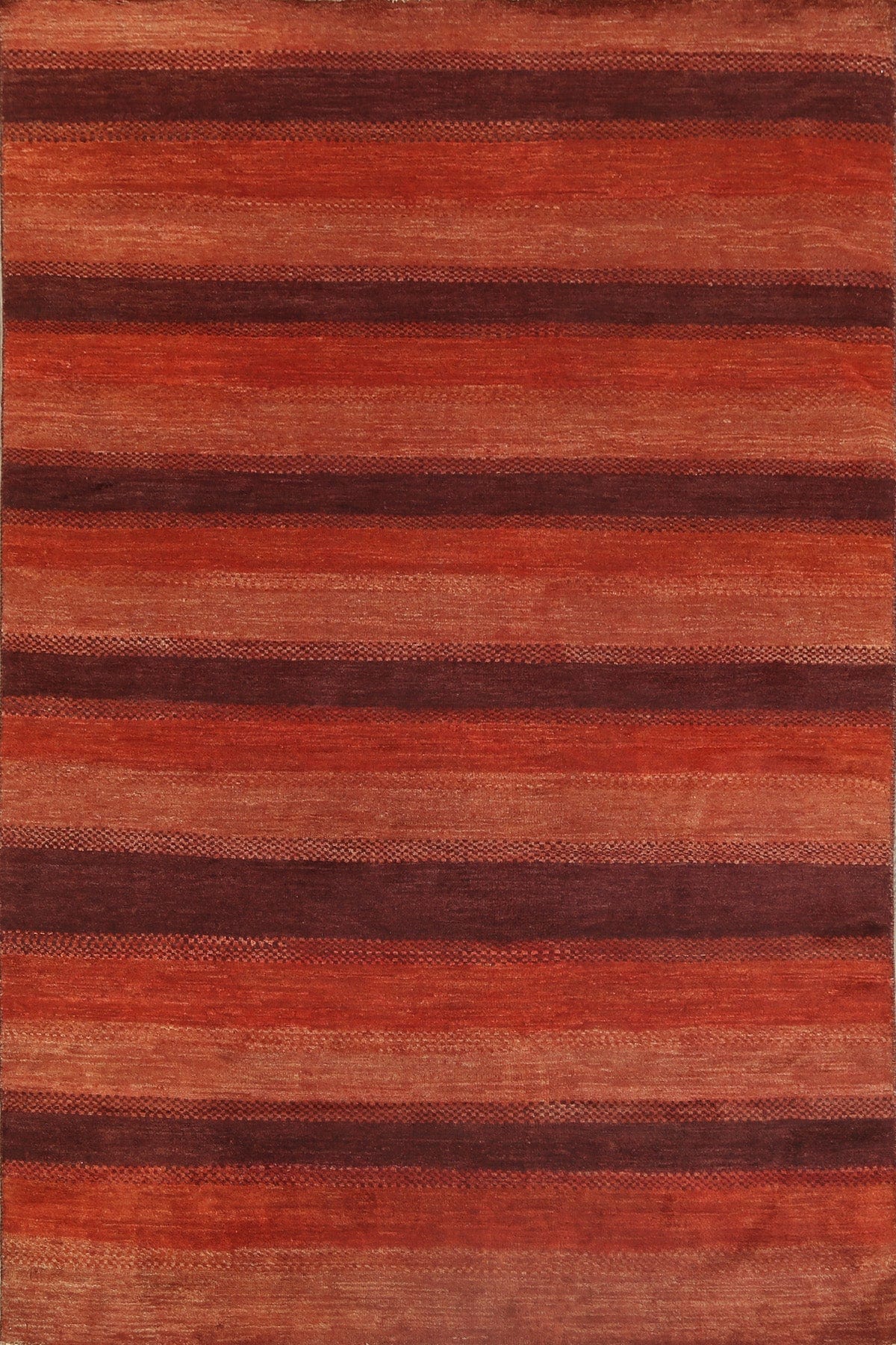 Modern Gabbeh Kashkoli Oriental Area Rug 6x8