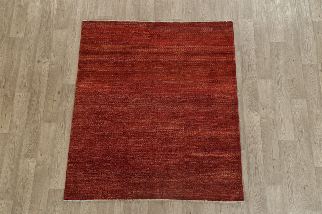 Contemporary Gabbeh Kashkoli Oriental Area Rug 5x6