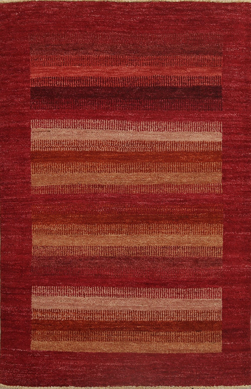 Contemporary Gabbeh Kashkoli Oriental Area Rug 4x6