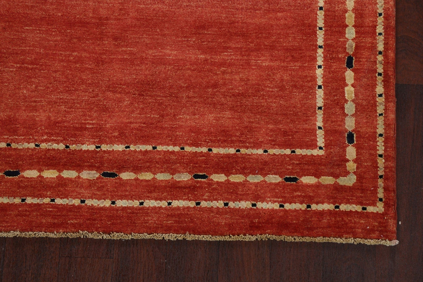 Bordered Gabbeh Kashkoli Oriental Area Rug 5x7