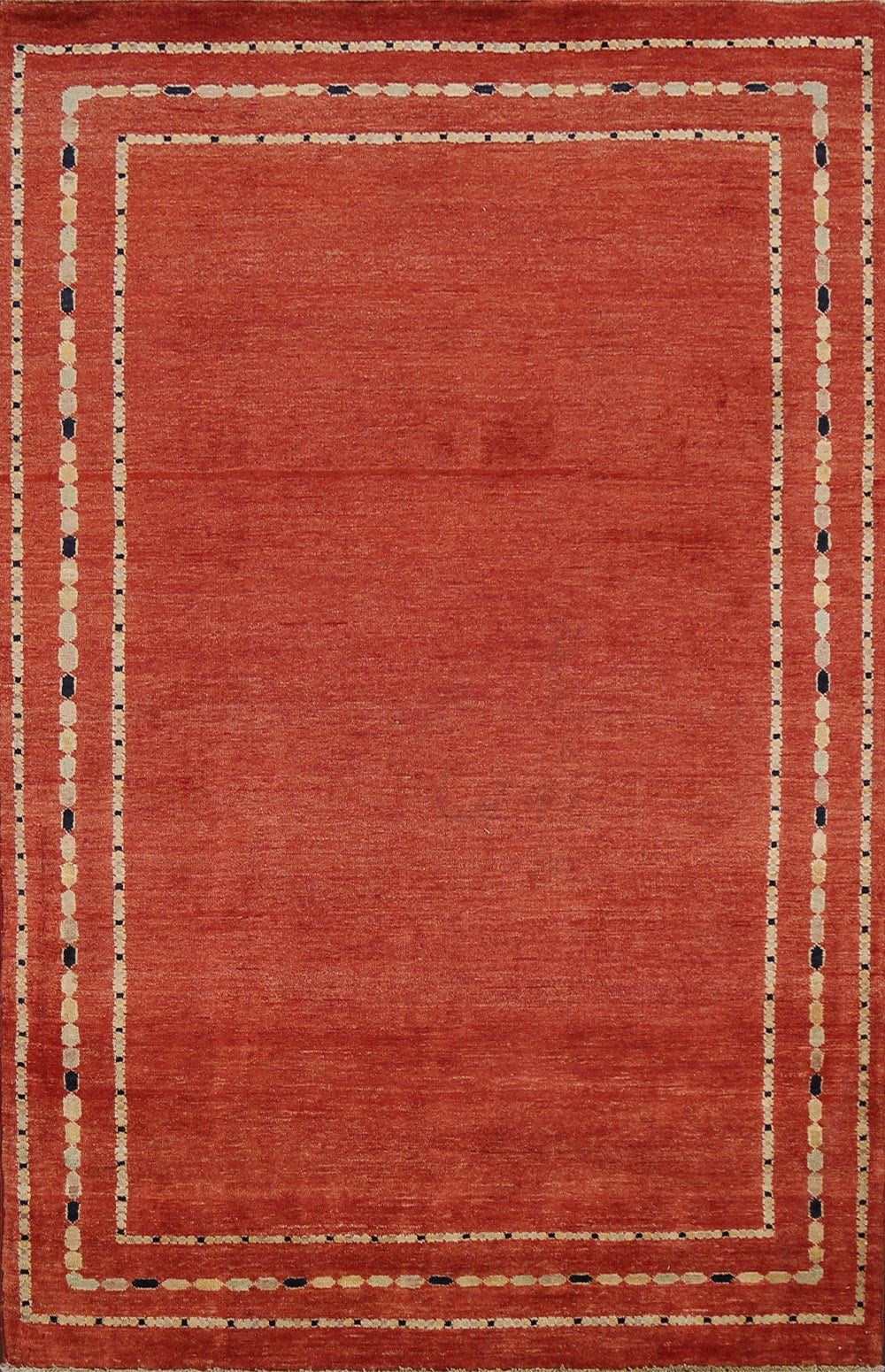 Bordered Gabbeh Kashkoli Oriental Area Rug 5x7