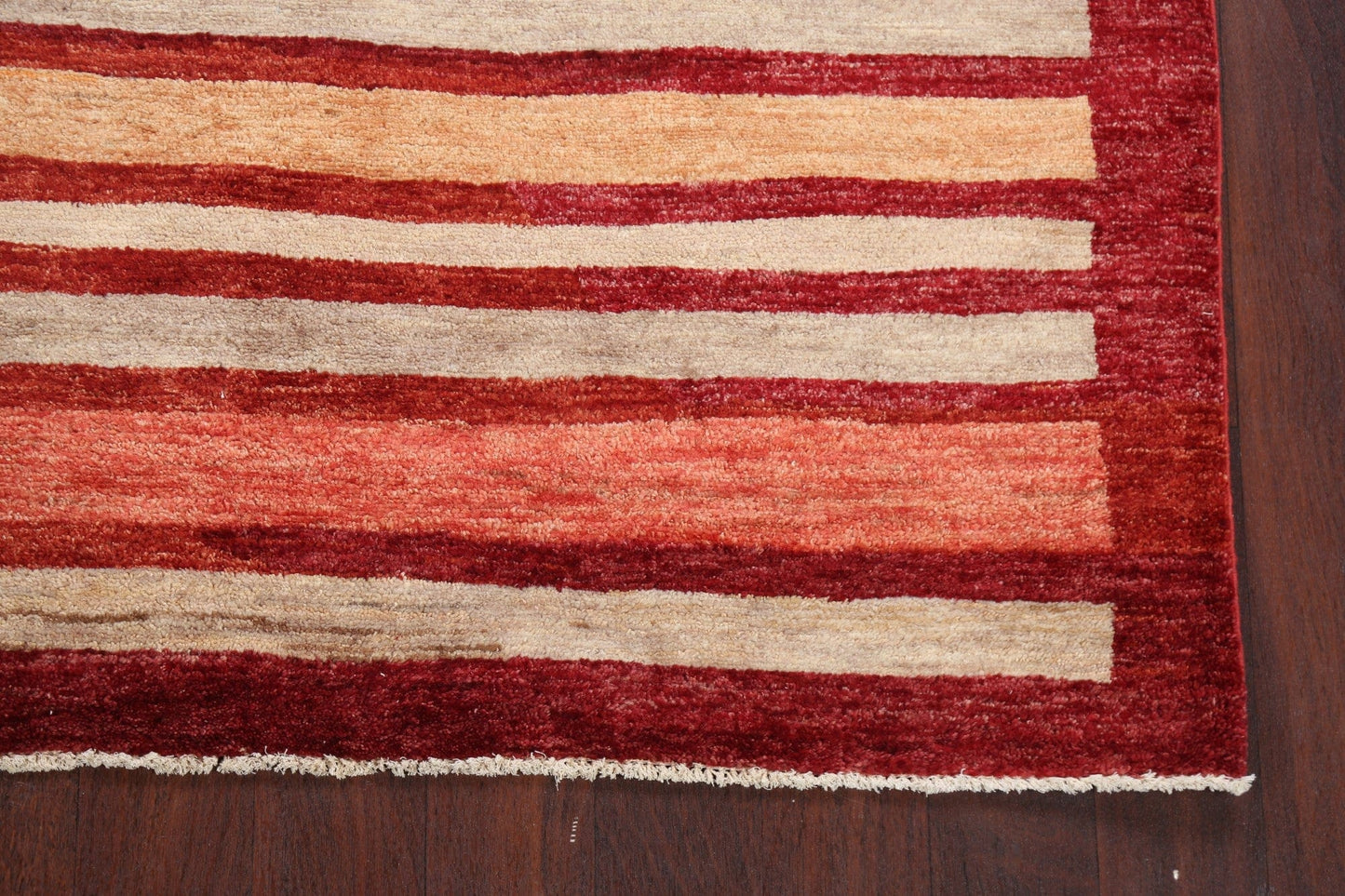 Stripe Gabbeh Kashkoli Oriental Area Rug 5x8