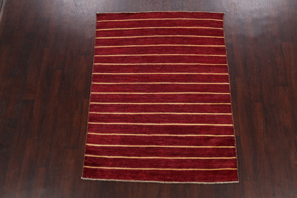 Stripe Gabbeh Kashkoli Oriental Area Rug 5x6