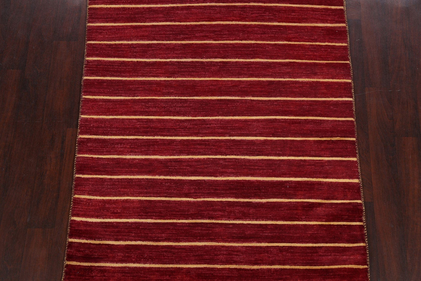 Stripe Gabbeh Kashkoli Oriental Area Rug 5x6