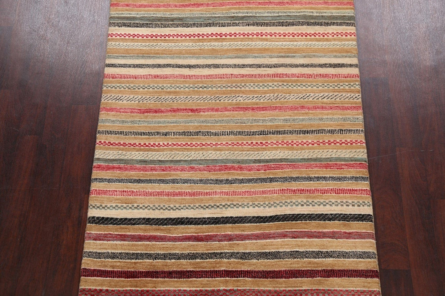 Stripe Gabbeh Kashkoli Oriental Area Rug 4x7