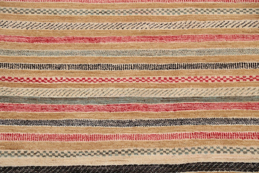 Stripe Gabbeh Kashkoli Oriental Area Rug 4x7