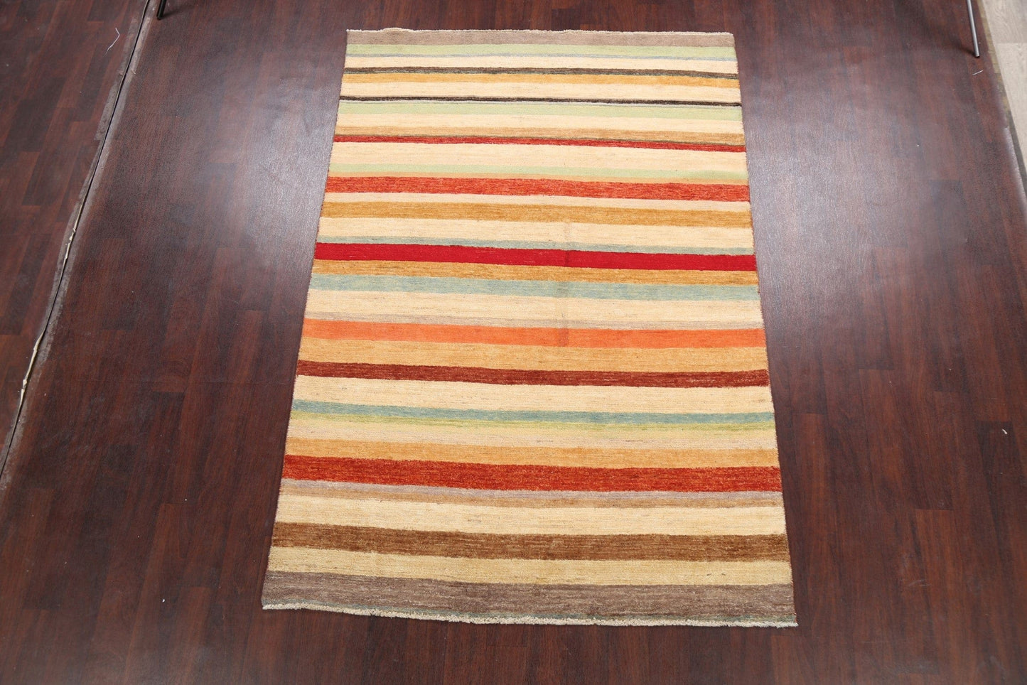 Stripe Gabbeh Kashkoli Oriental Area Rug 6x8