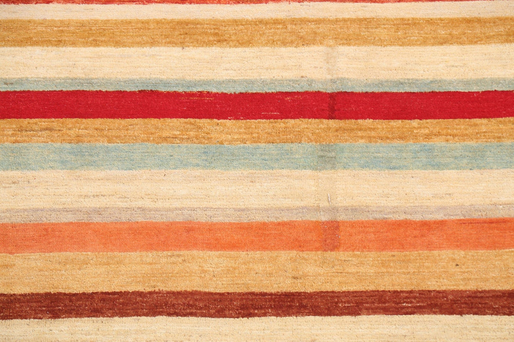 Stripe Gabbeh Kashkoli Oriental Area Rug 6x8