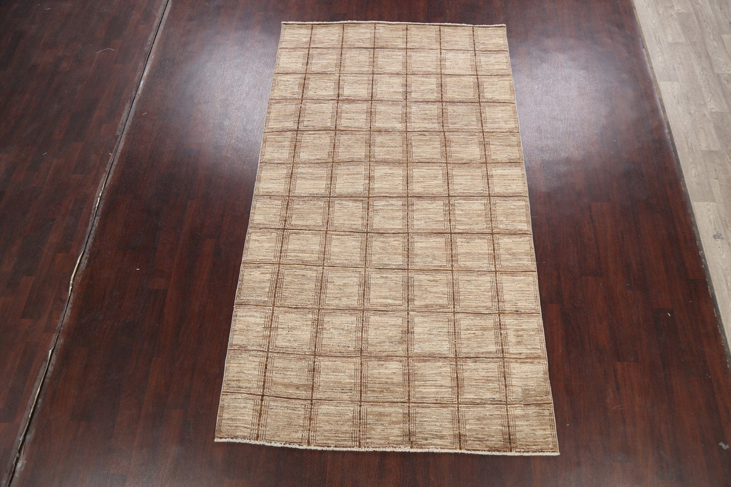 Checkered Gabbeh Kashkoli Wool Area Rug 6x10