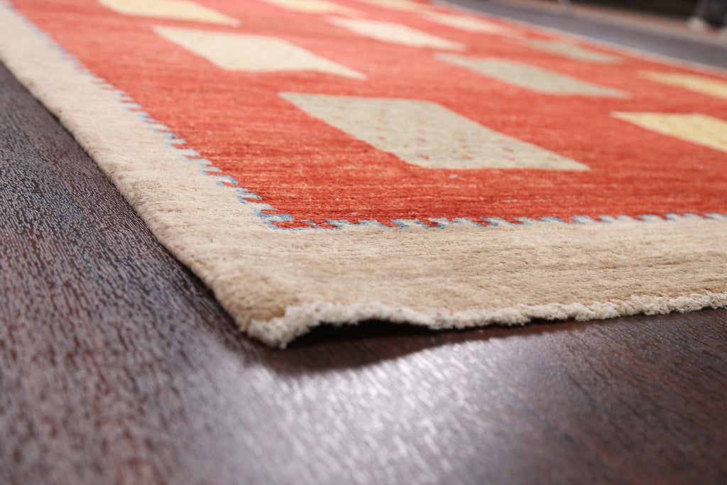 Geometric Gabbeh Kashkoli Oriental Area Rug 6x8