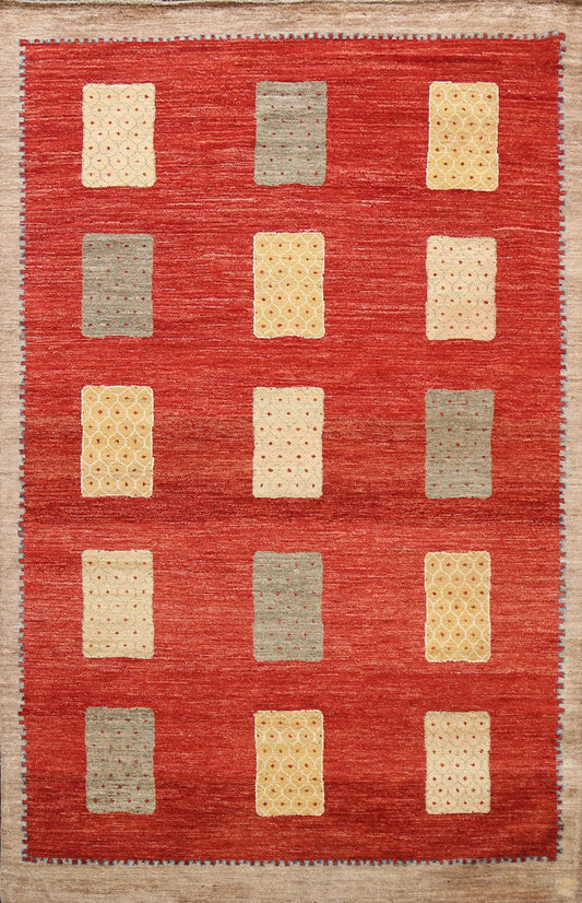 Geometric Gabbeh Kashkoli Oriental Area Rug 6x8