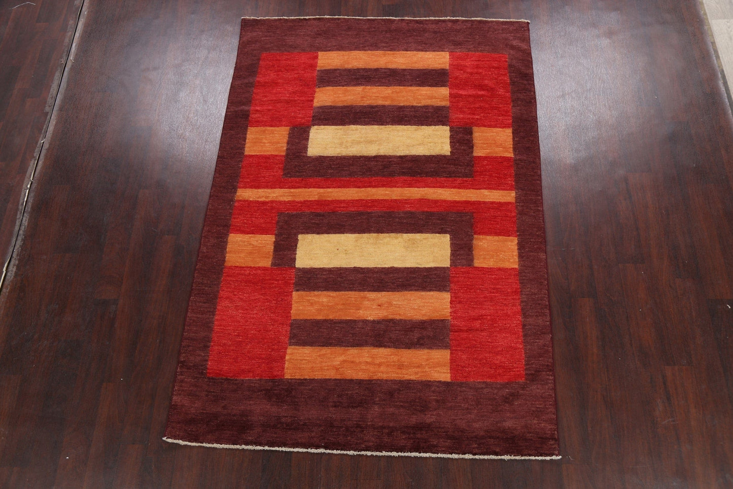 Geometric Gabbeh Kashkoli Oriental Area Rug 6x8