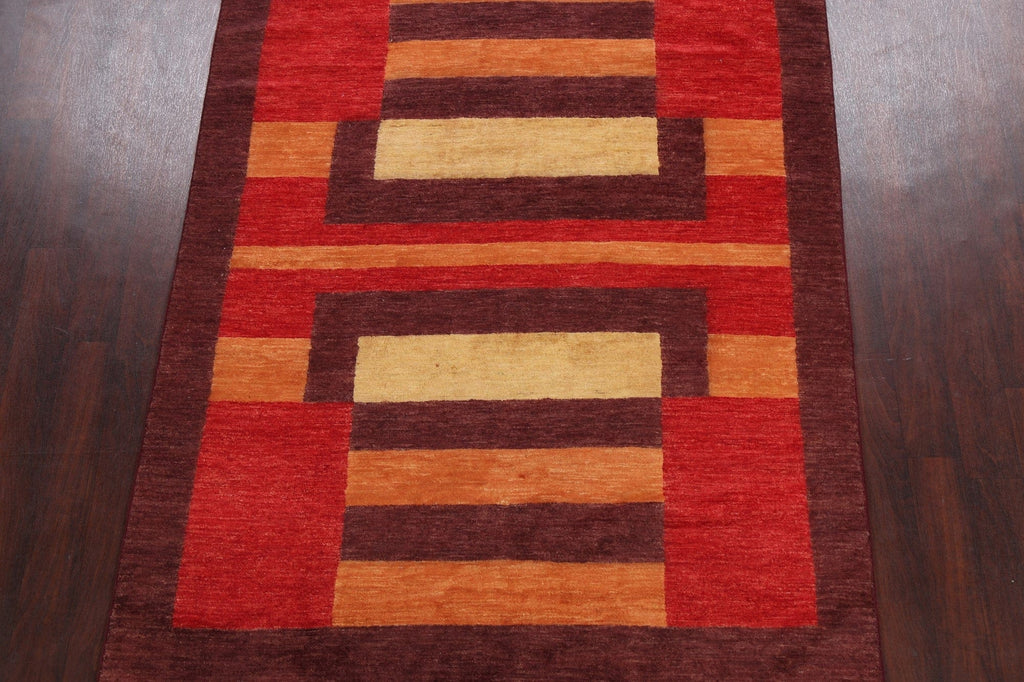 Geometric Gabbeh Kashkoli Oriental Area Rug 6x8