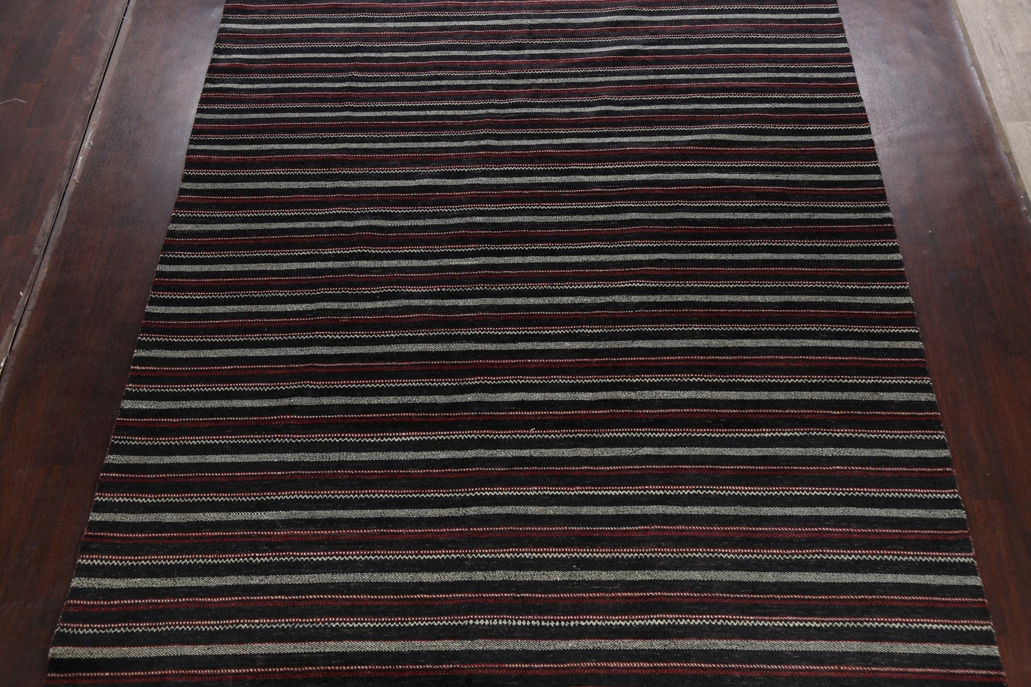 Stripe Gabbeh Kashkoli Oriental Area Rug 9x12