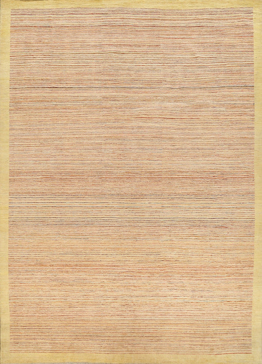 Stripe Gabbeh Kashkoli Oriental Area Rug 9x11