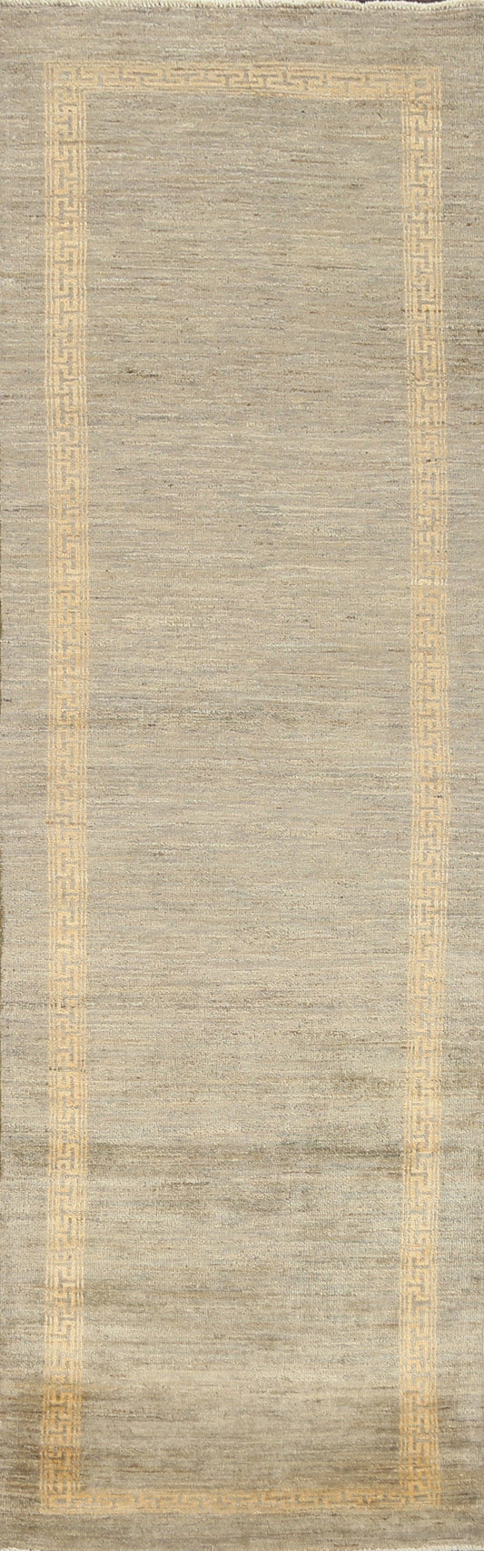 Modern Gabbeh Kashkoli Oriental Runner Rug 3x10