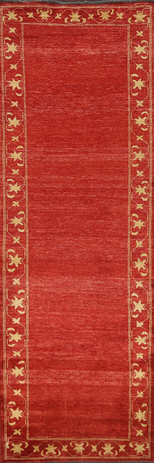 Bordered Gabbeh Kashkoli Oriental Runner Rug 3x10