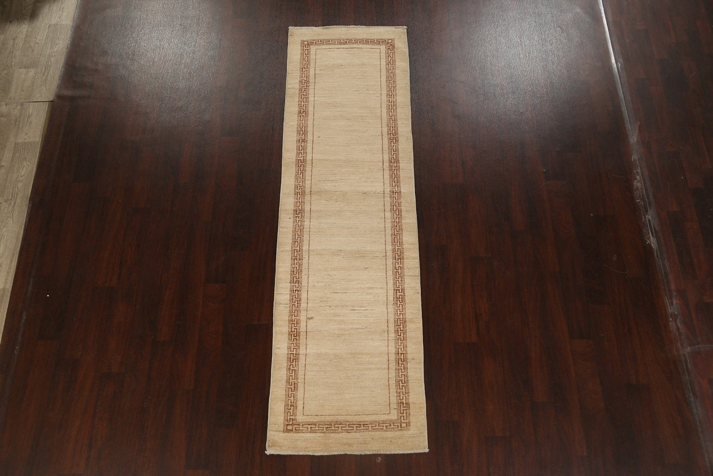 Bordered Gabbeh Kashkoli Oriental Runner Rug 3x9