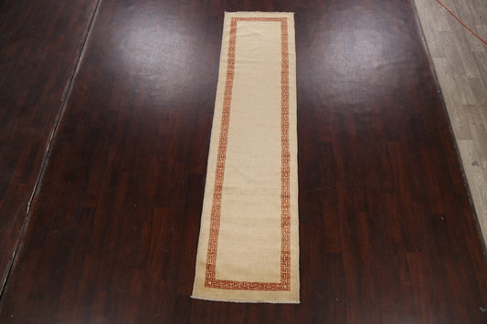 Contemporary Gabbeh Kashkoli Oriental Runner Rug 3x10