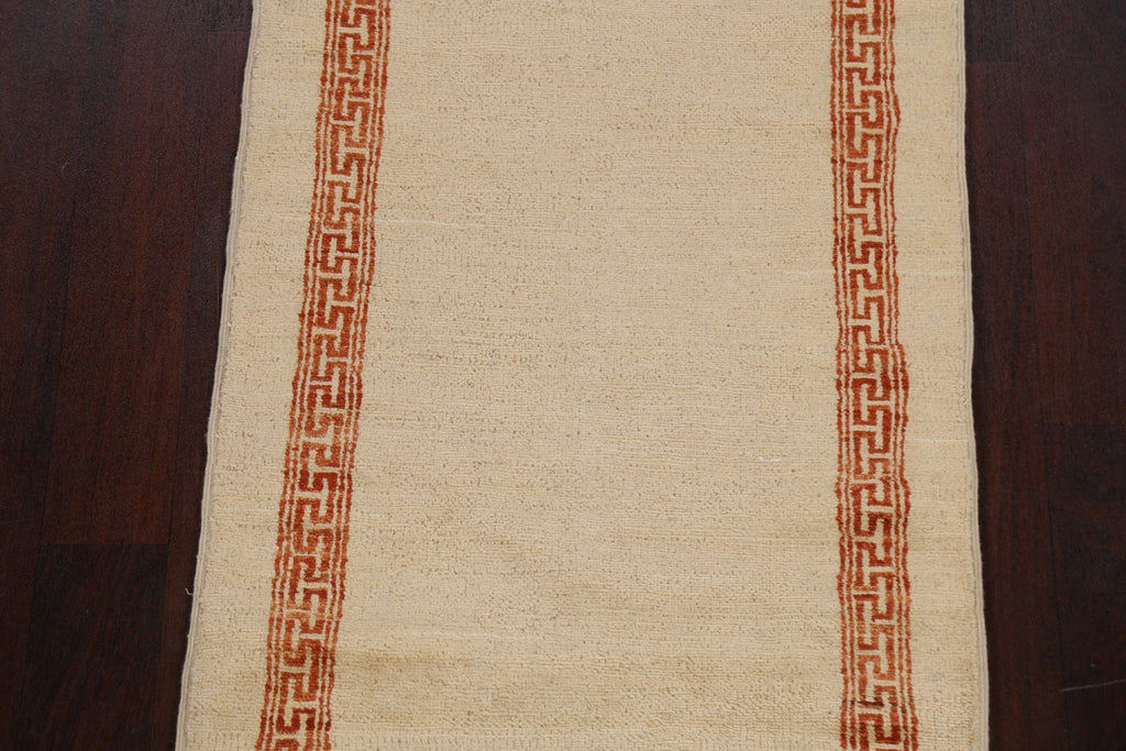 Contemporary Gabbeh Kashkoli Oriental Runner Rug 3x10