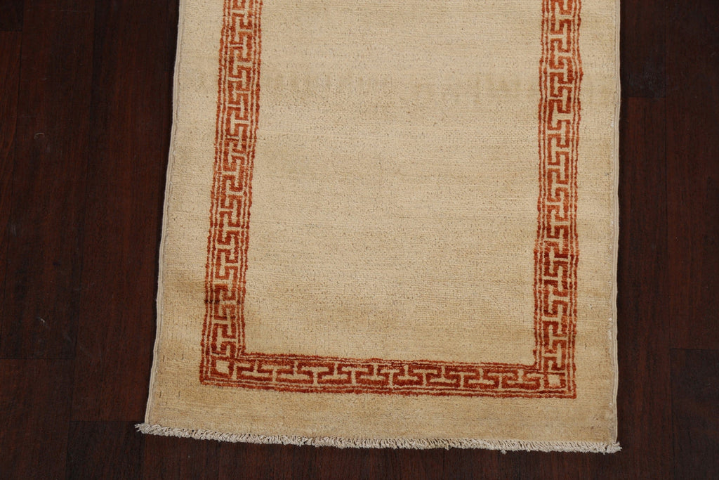 Contemporary Gabbeh Kashkoli Oriental Runner Rug 3x10