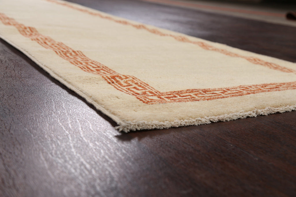 Contemporary Gabbeh Kashkoli Oriental Runner Rug 3x10