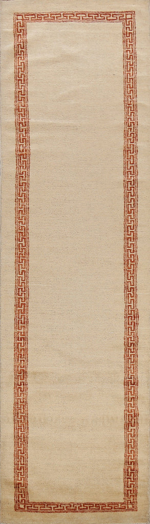 Contemporary Gabbeh Kashkoli Oriental Runner Rug 3x10