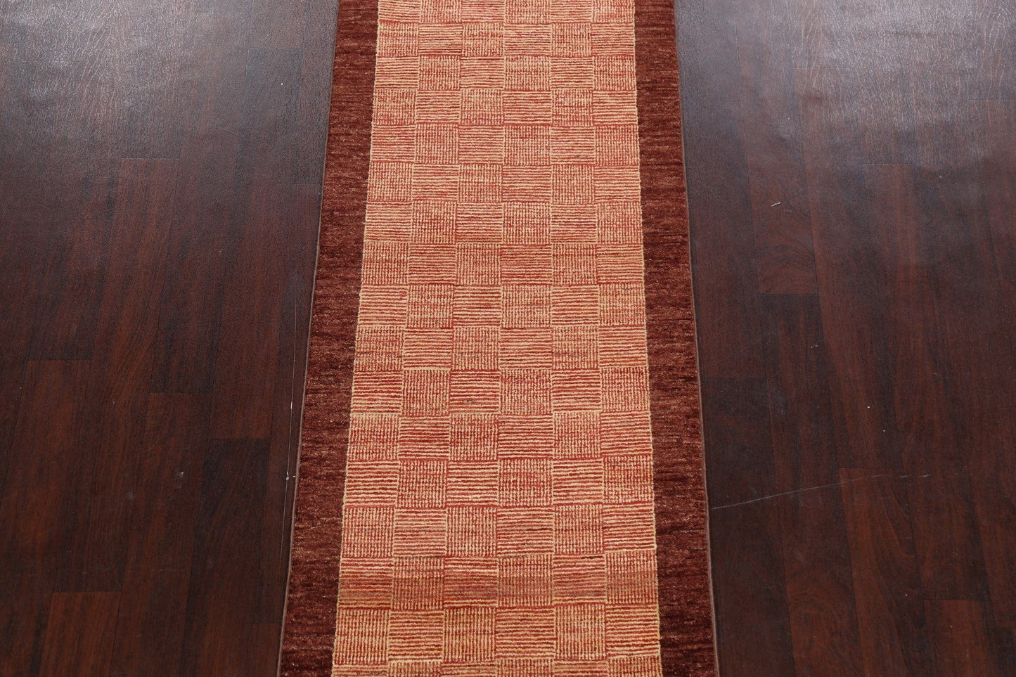 Contemporary Gabbeh Kashkoli Oriental Runner Rug 3x9