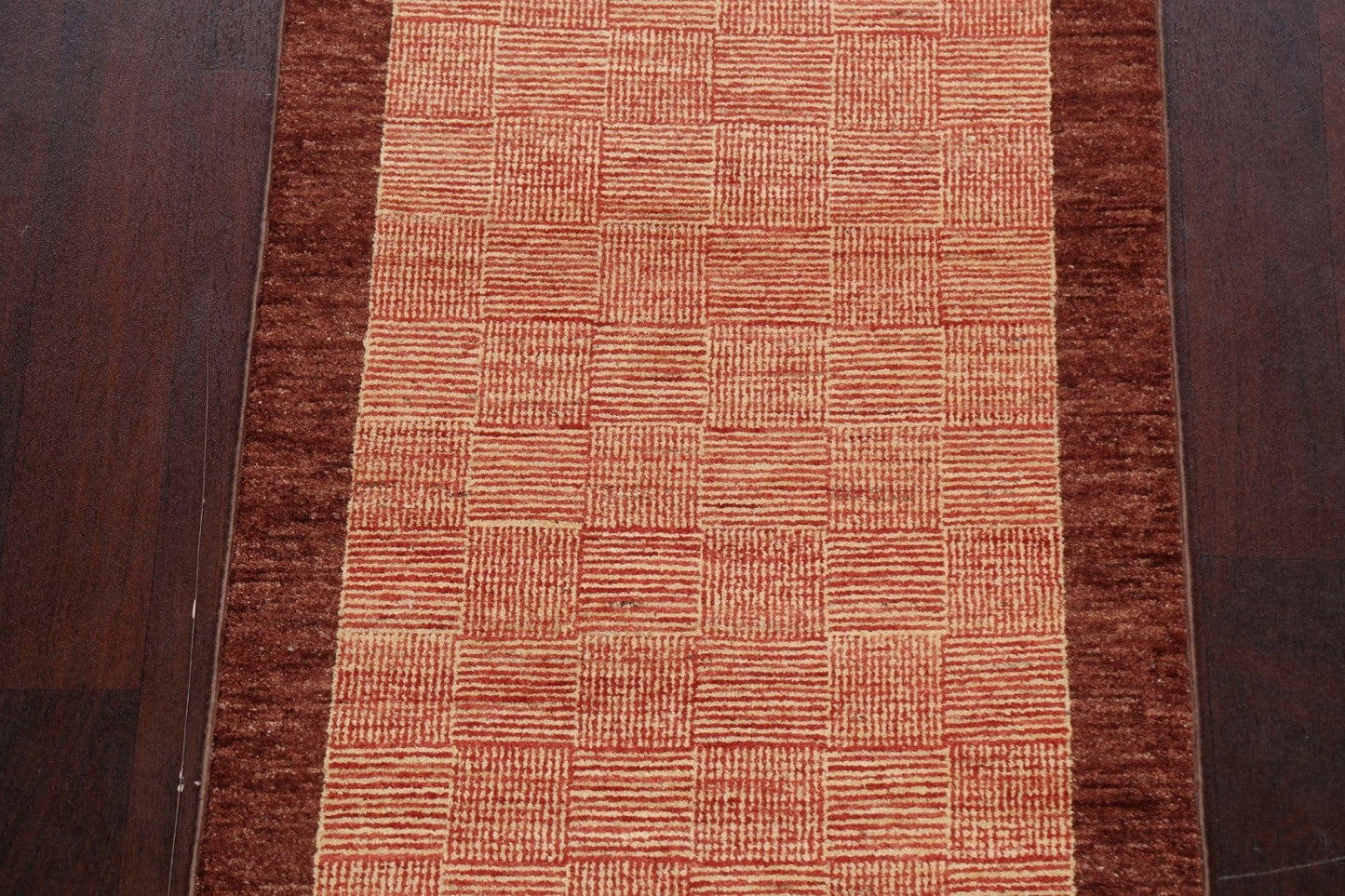 Contemporary Gabbeh Kashkoli Oriental Runner Rug 3x9