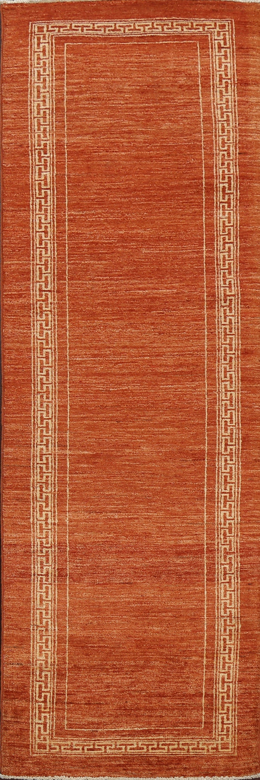 Contemporary Gabbeh Kashkoli Oriental Runner Rug 3x9