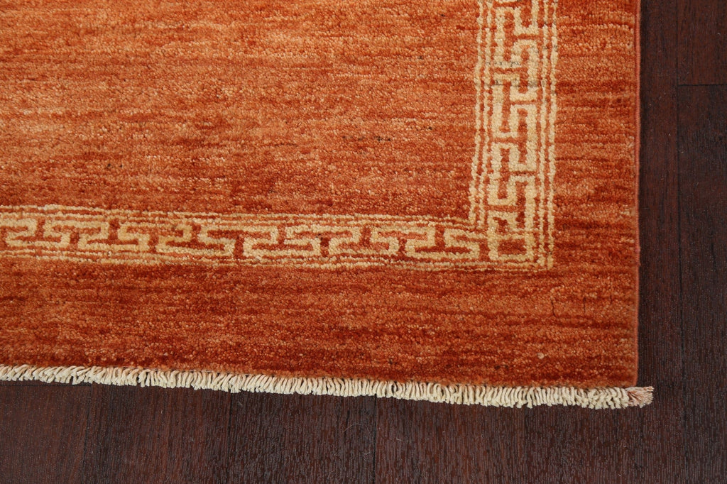 Contemporary Gabbeh Kashkoli Oriental Runner Rug 3x9