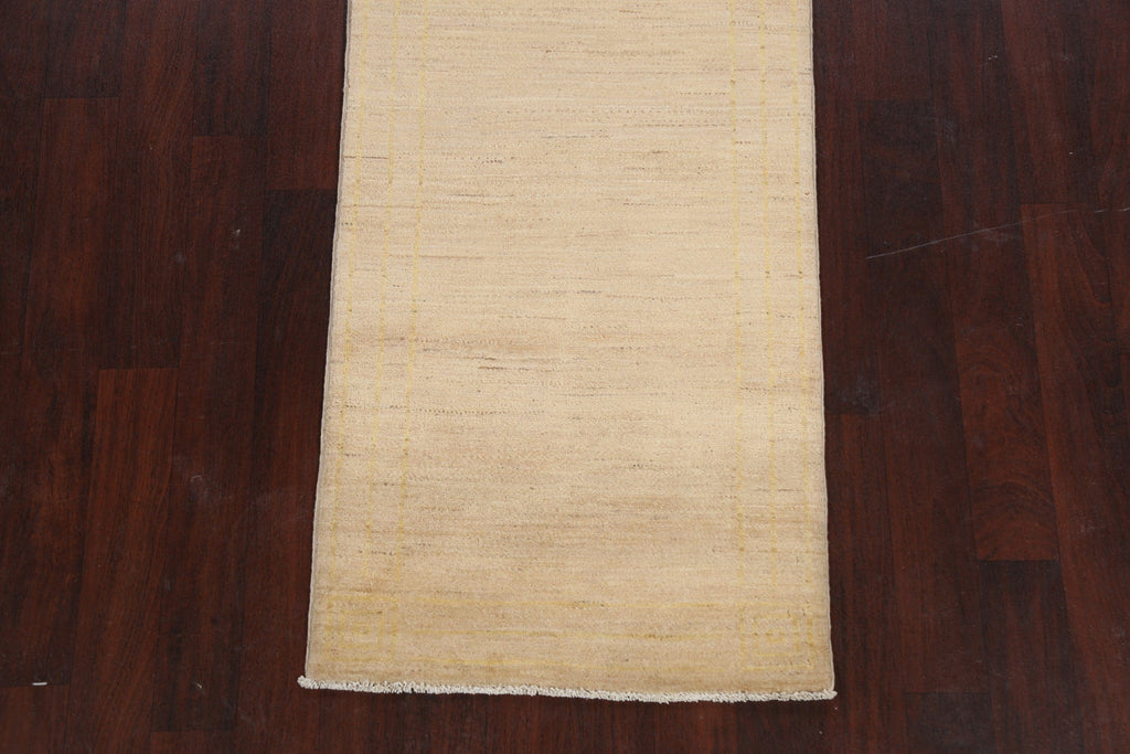 Contemporary Gabbeh Kashkoli Oriental Runner Rug 3x10