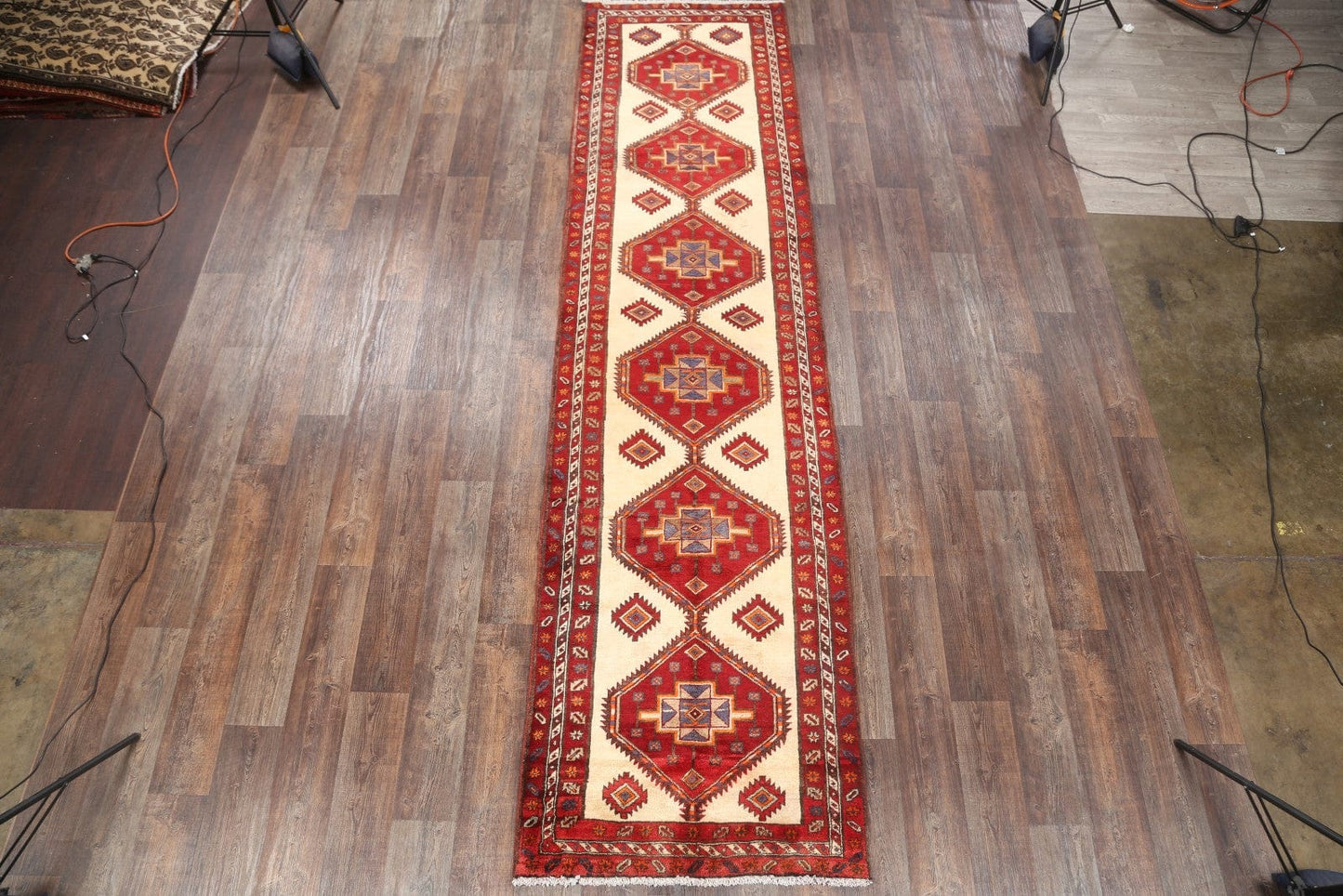 4x15 Ardebil Persian Rug Runner