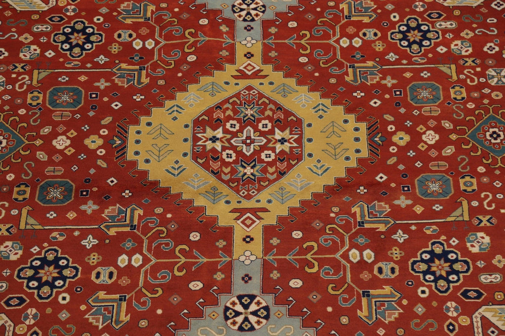 100% Vegetable Dye Tribal Kashan Oriental Area Rug 10x14