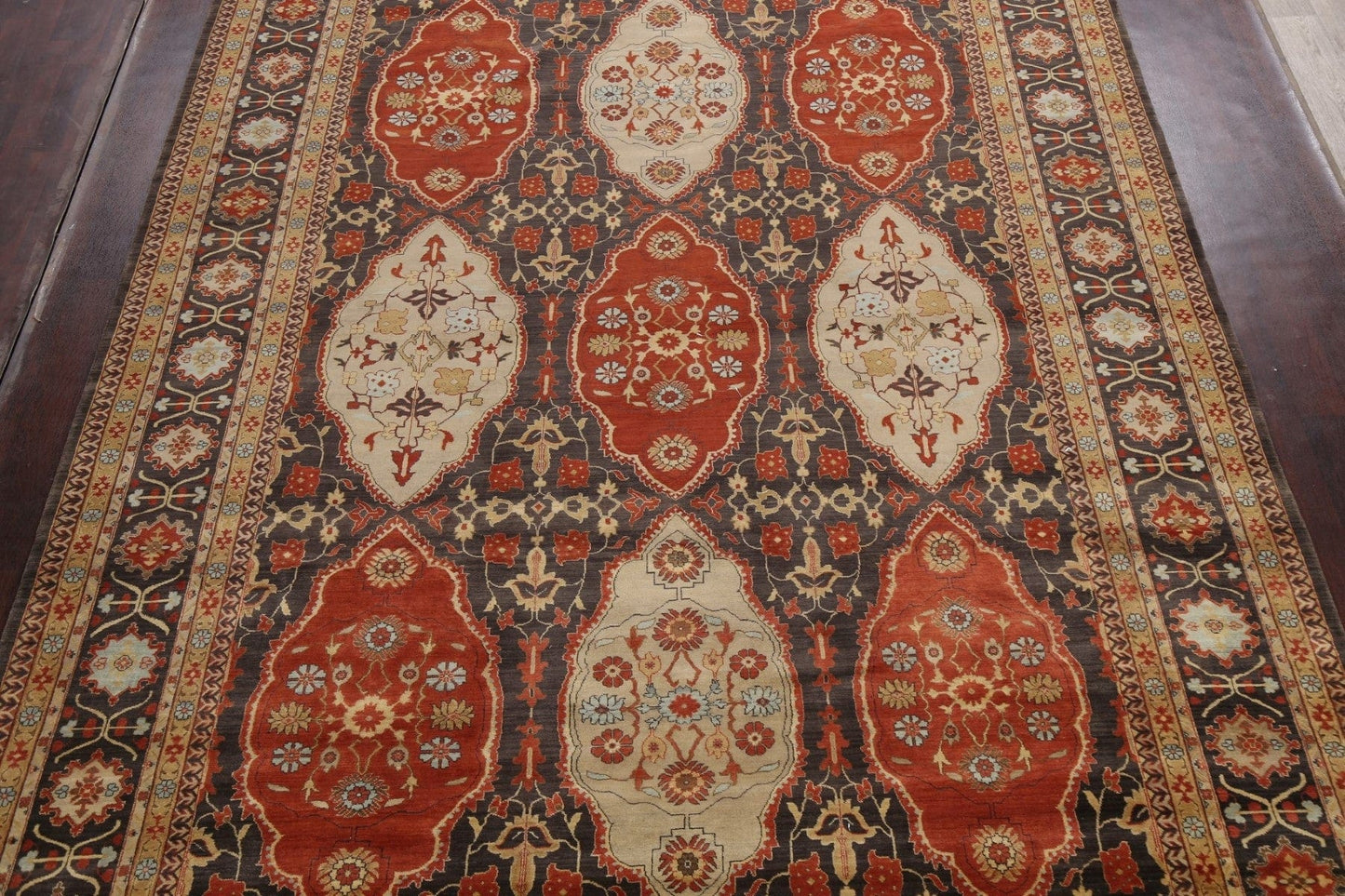 100% Vegetable Dye Kashan Oriental Area Rug 10x14