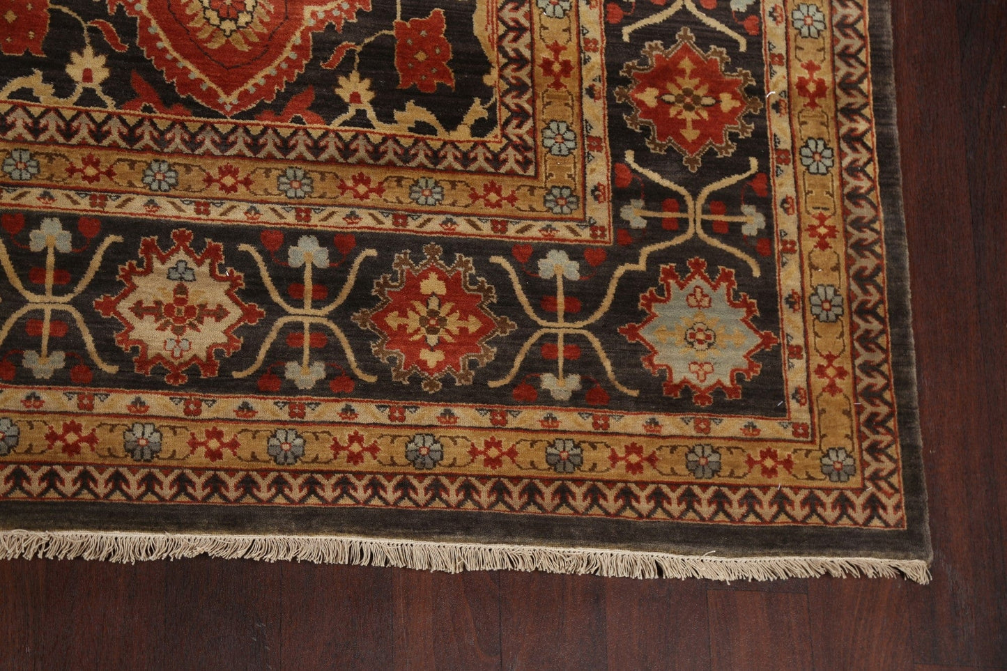 100% Vegetable Dye Kashan Oriental Area Rug 10x14