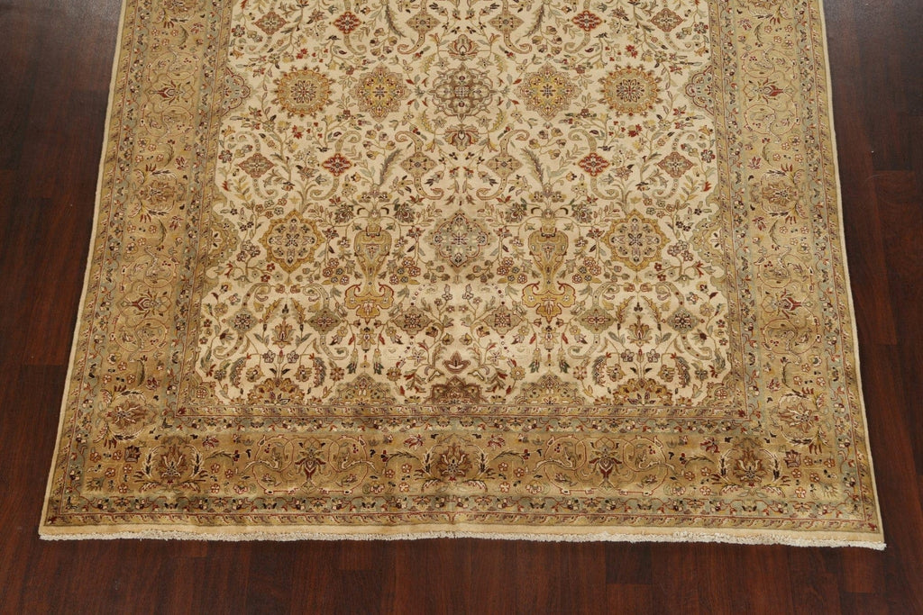 100% Vegetable Dye Kashan Oriental Area Rug 8x10