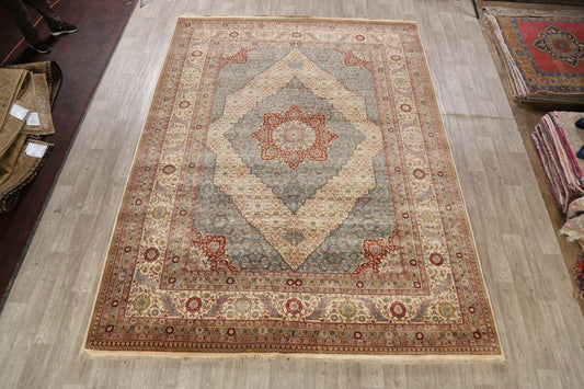 100% Vegetable Dye Kashan Oriental Area Rug 9x12