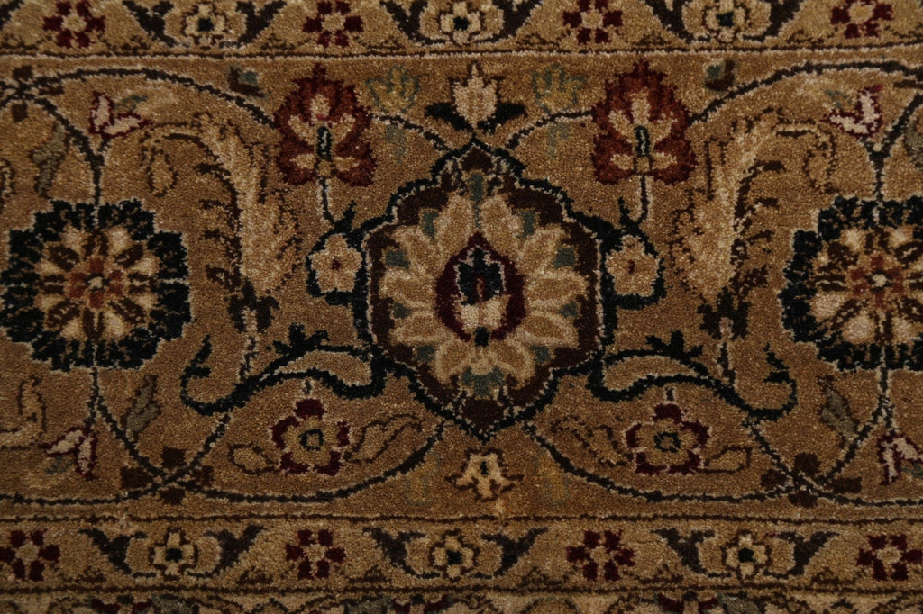 100% Vegetable Dye Floral Kashan Oriental Area Rug 8x10