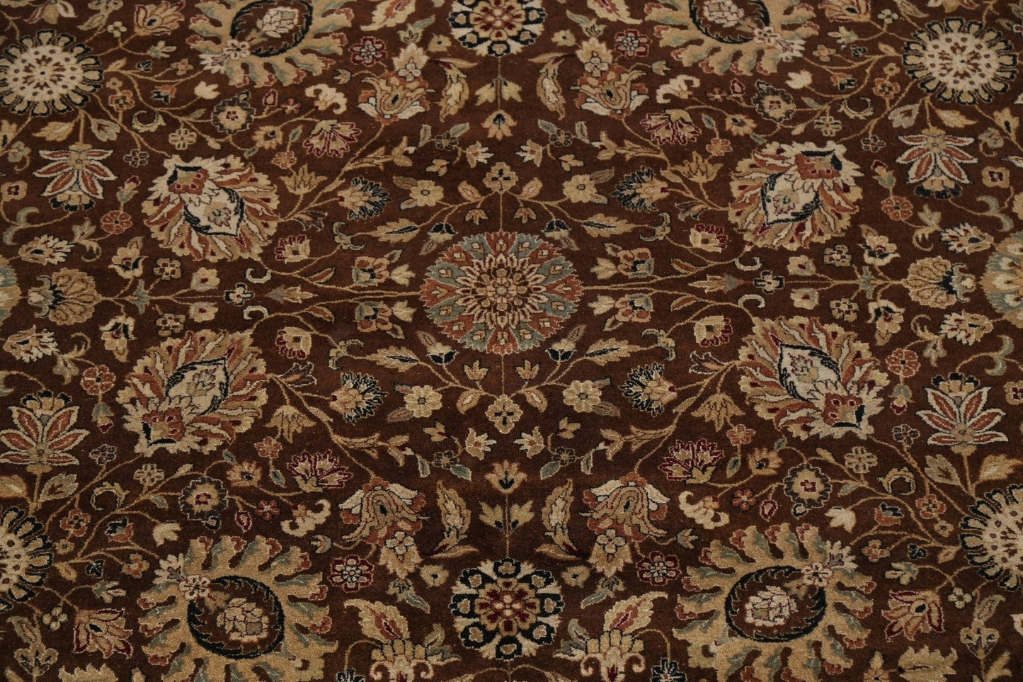 100% Vegetable Dye Floral Kashan Oriental Area Rug 8x10