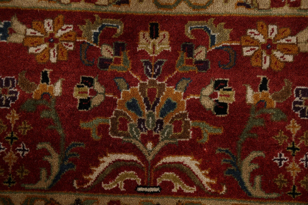 100% Vegetable Dye Floral Kashan Oriental Area Rug 8x11