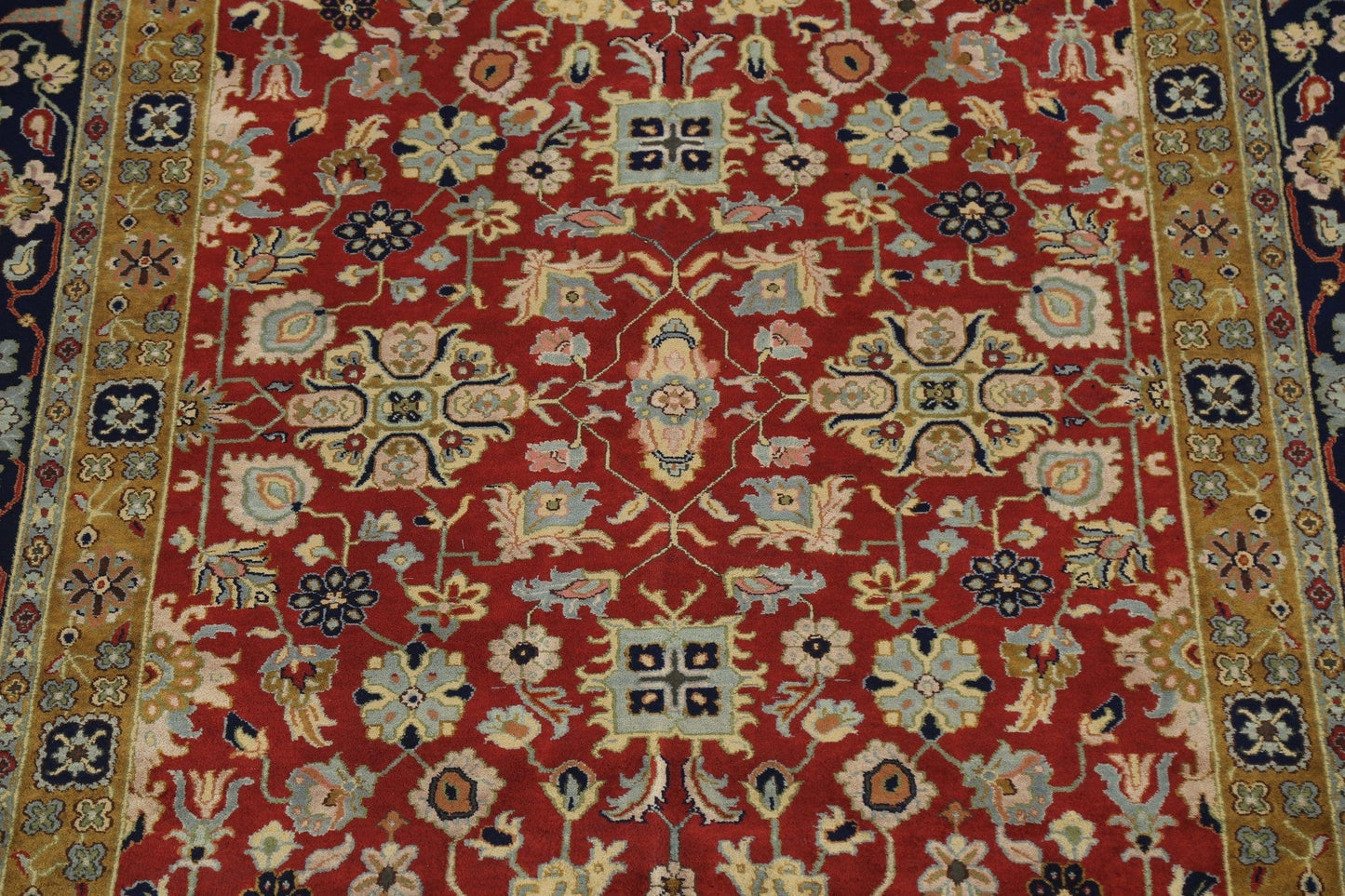 100% Vegetable Dye Kashan Oriental Area Rug 8x10