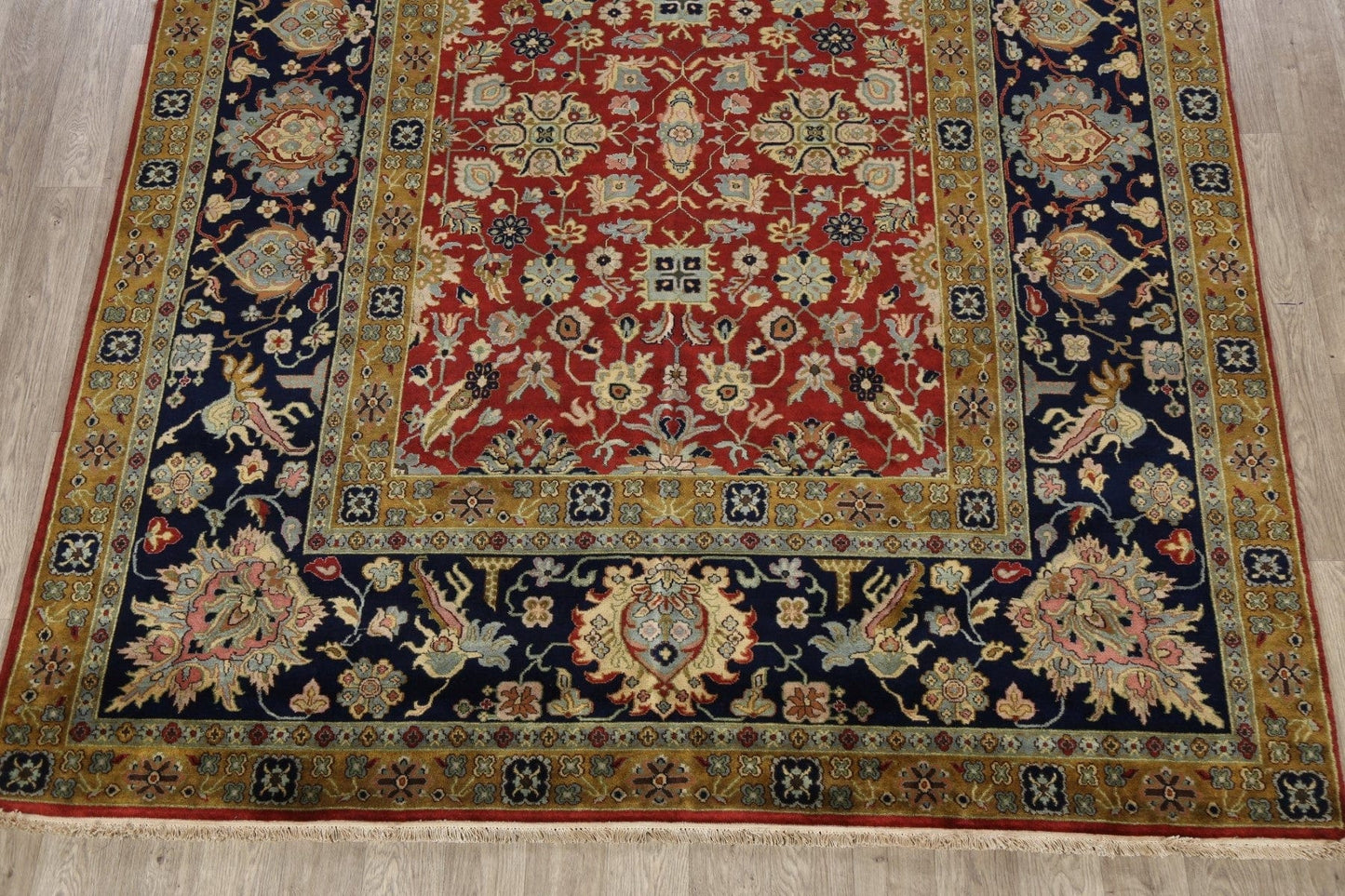 100% Vegetable Dye Kashan Oriental Area Rug 8x10