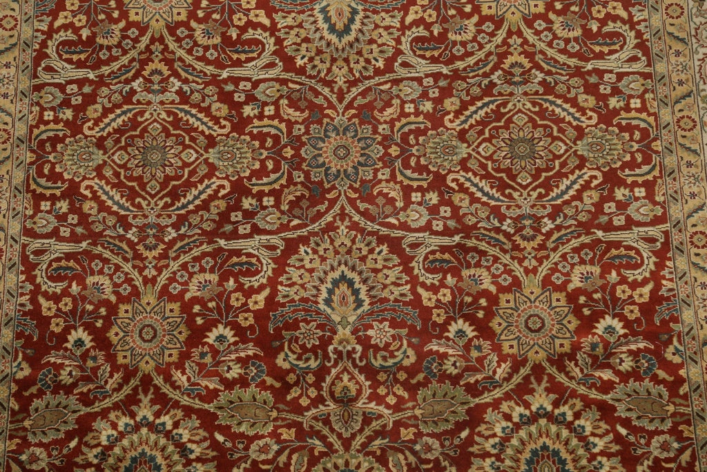 100% Vegetable Dye Floral Kashan Oriental Area Rug 7x10