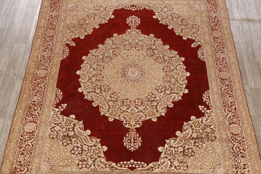 100% Vegetable Dye Kashan Oriental Area Rug 8x10